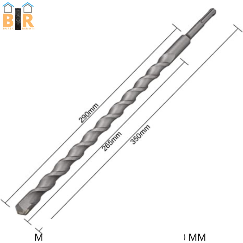 Mata Bor Bobok Tembok Besi Beton Sds Plus 8MM -32MMX350MM