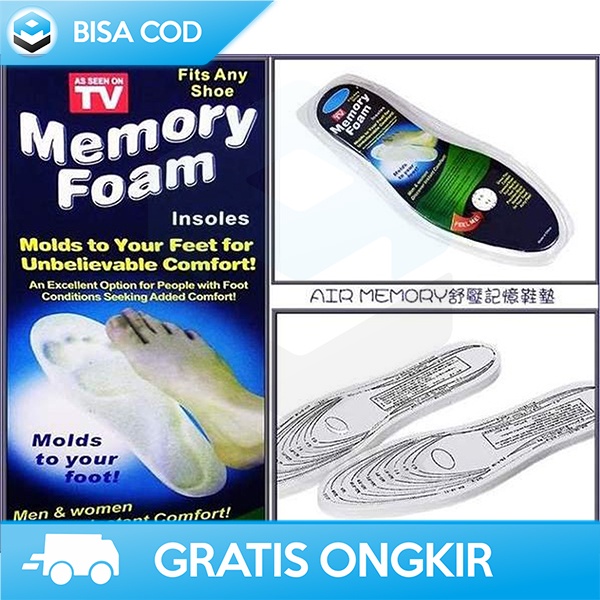 ALAS SEPATU EMPUK SOL SEPATU NYAMAN DIGUNAKAN BUSA MEMORI ANTI SLIP