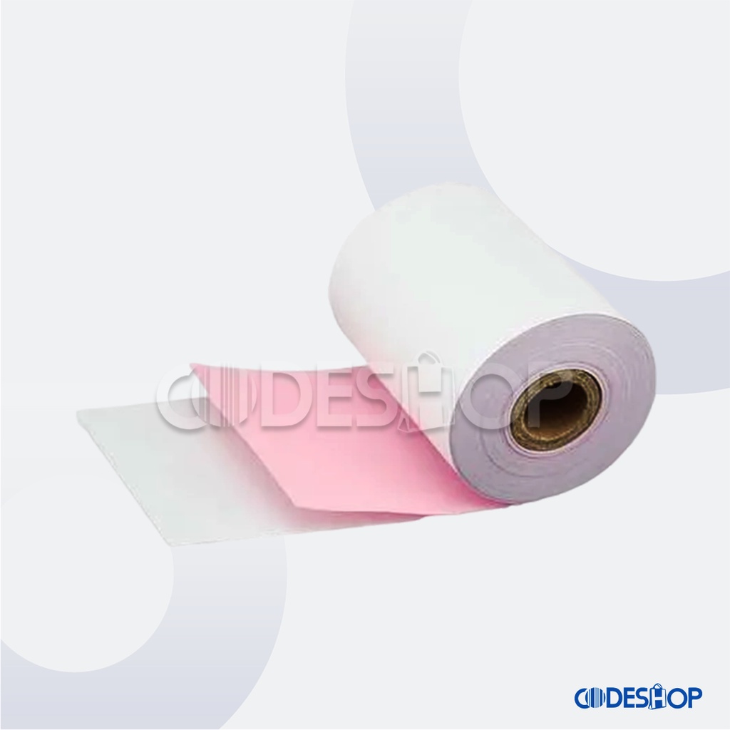 Kertas Kasir HVS NCR Ukuran 75 x 60 mm 2 Ply Isi 100 Roll - 1 DUS