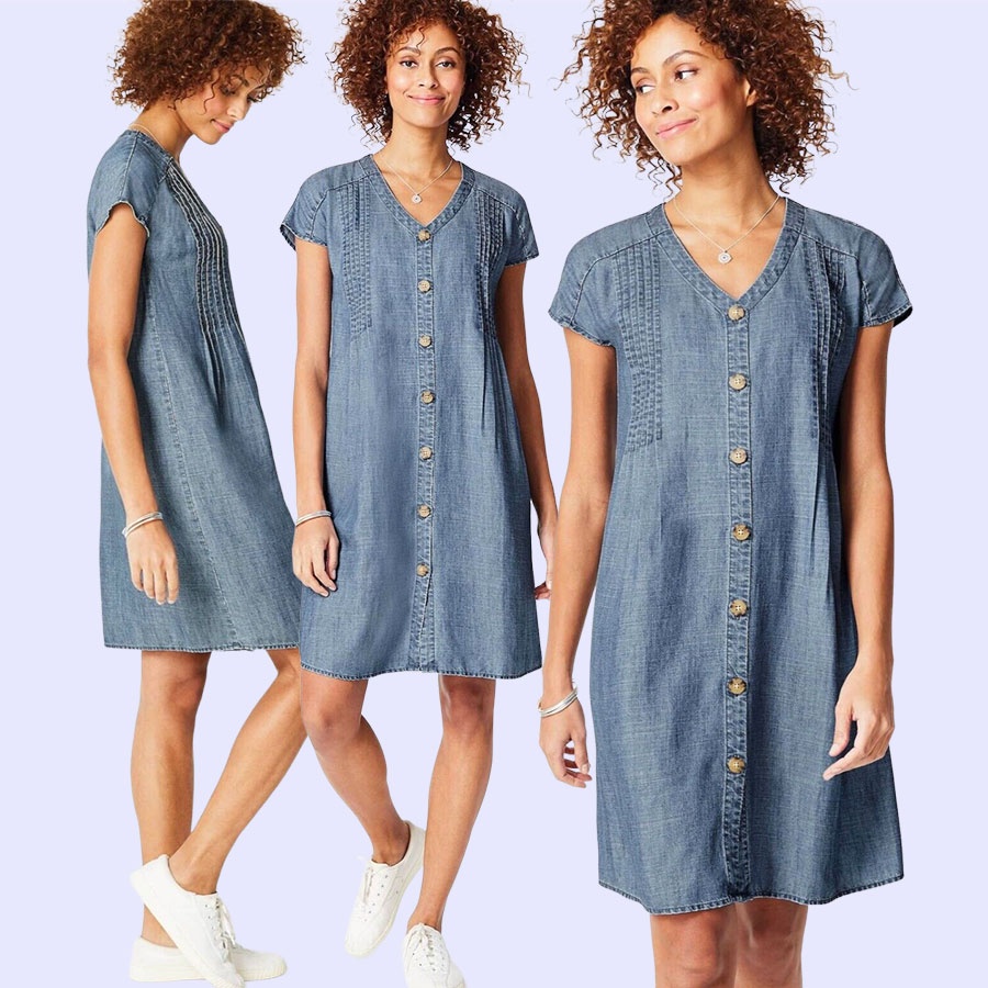 JJILL1107 TENCEL DENIM DRESS