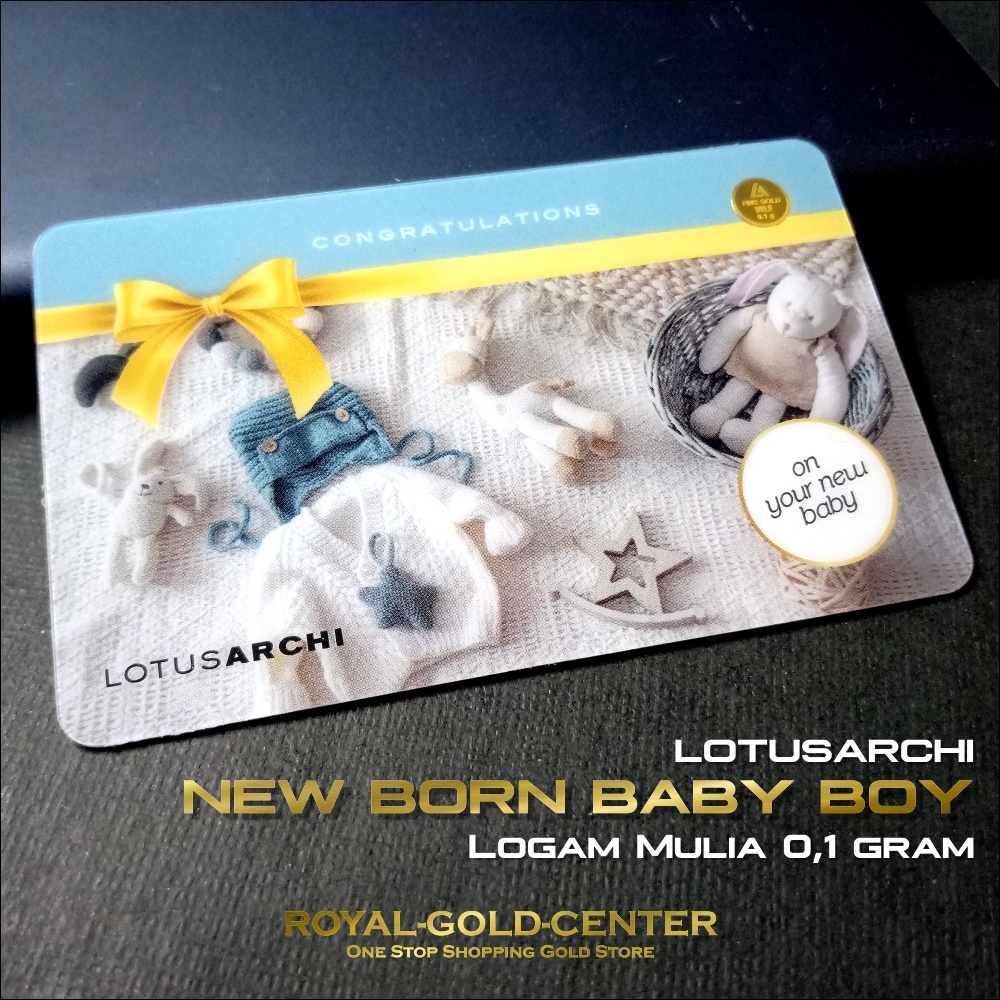 Lotus Archi New Born Baby Boy Gift GSLAMBB01 0.1 gram