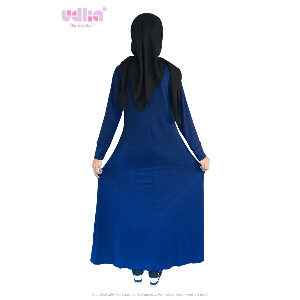 Udlia Gamis Polos Waffle