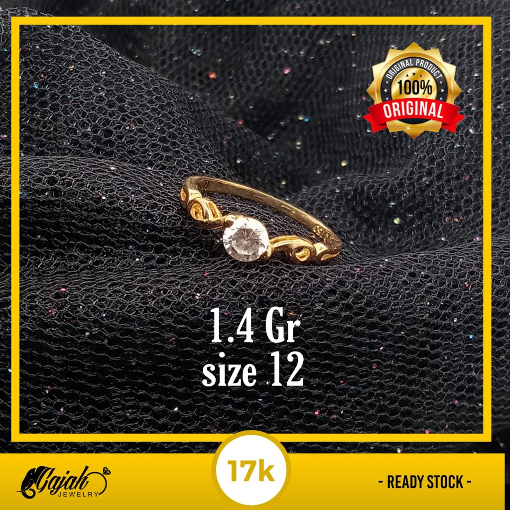 Cincin emas 17k - 1.4 gr kadar 750 - 4092