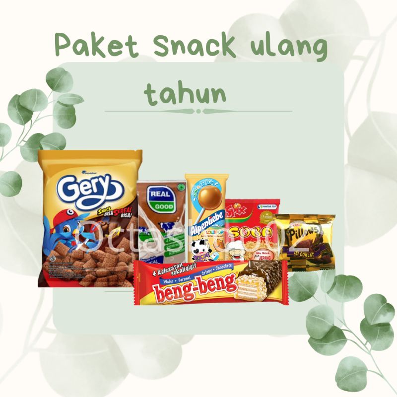 

BUY 30 FREE 1. Paket snack ulang tahun kemasan pouch/Hampers snack