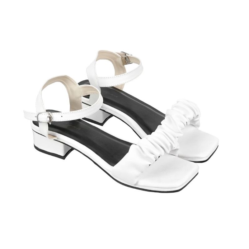 Sandal Heels Wanita Kerut Let (LCA)