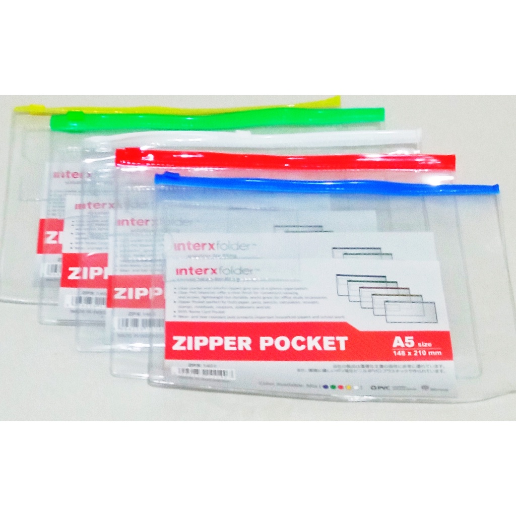 

INTERXFOLDER Zipper Pocket A5 Transparant - ZPX 1401 [ ECER ]