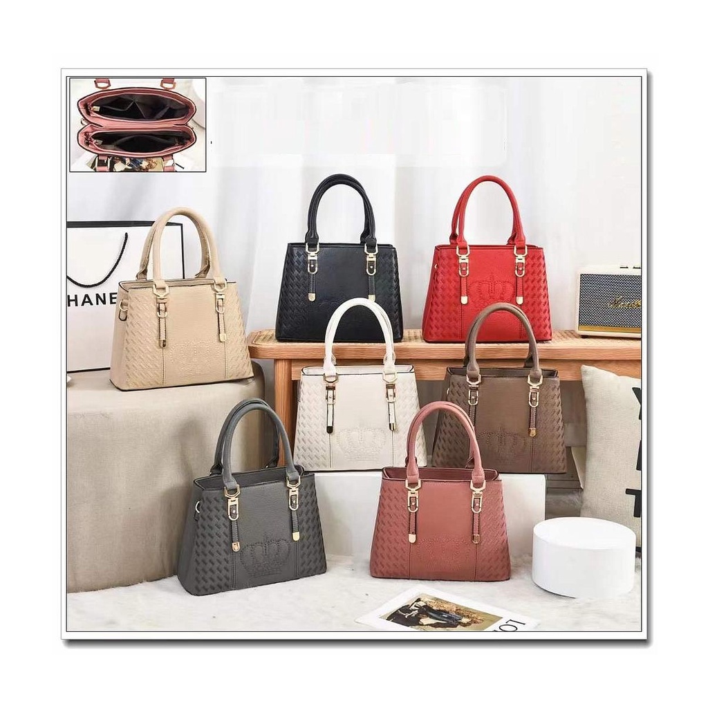 9189 TAS WANITA IMPORT SLEMPANG HANDBAG [1KG 2PC] PERFECT CORNER