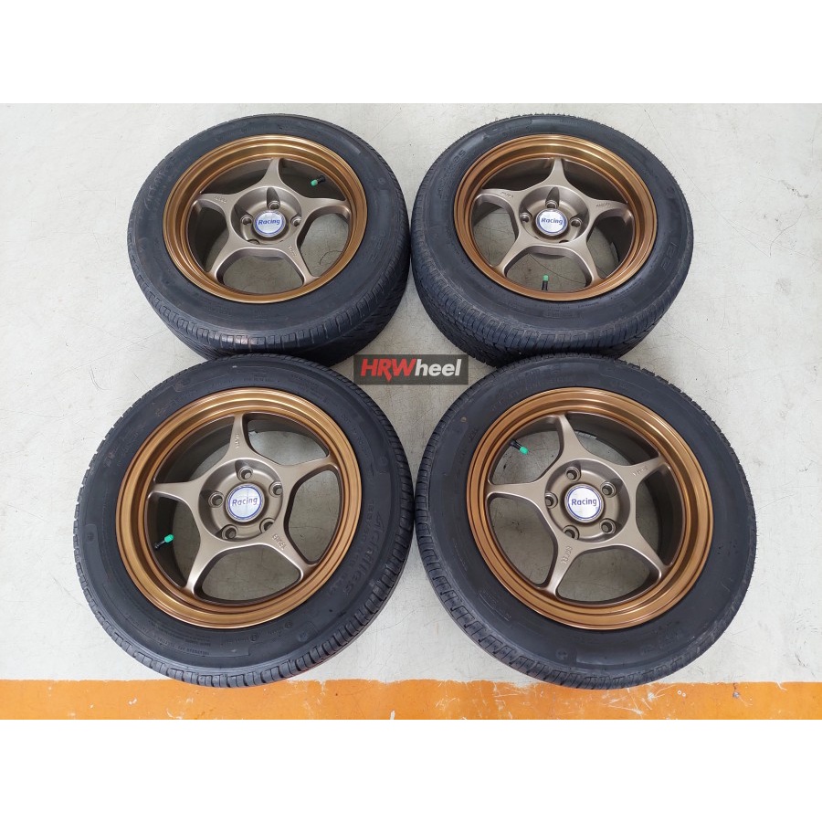 Velg Racing Ring 15 Baut 5 ENKEI TULANG R15X7 5X114,3 ET38 BAN 185 60 R15