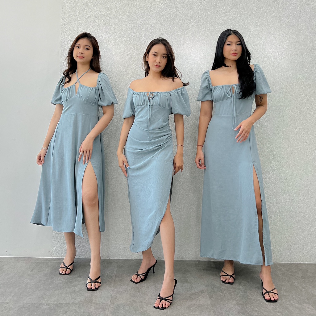 RIMMA DRESS / Midi Dress / Slit Dress / Long Dress / Dress AirFlow