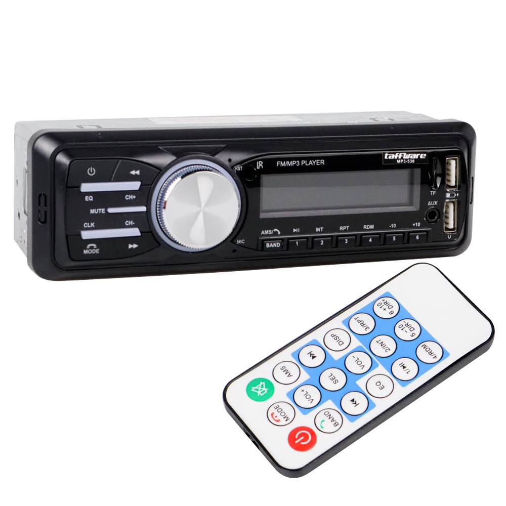 Taffware Tape Audio Mobil MP3 Player Bluetooth Wireless - MP3-530 - Black