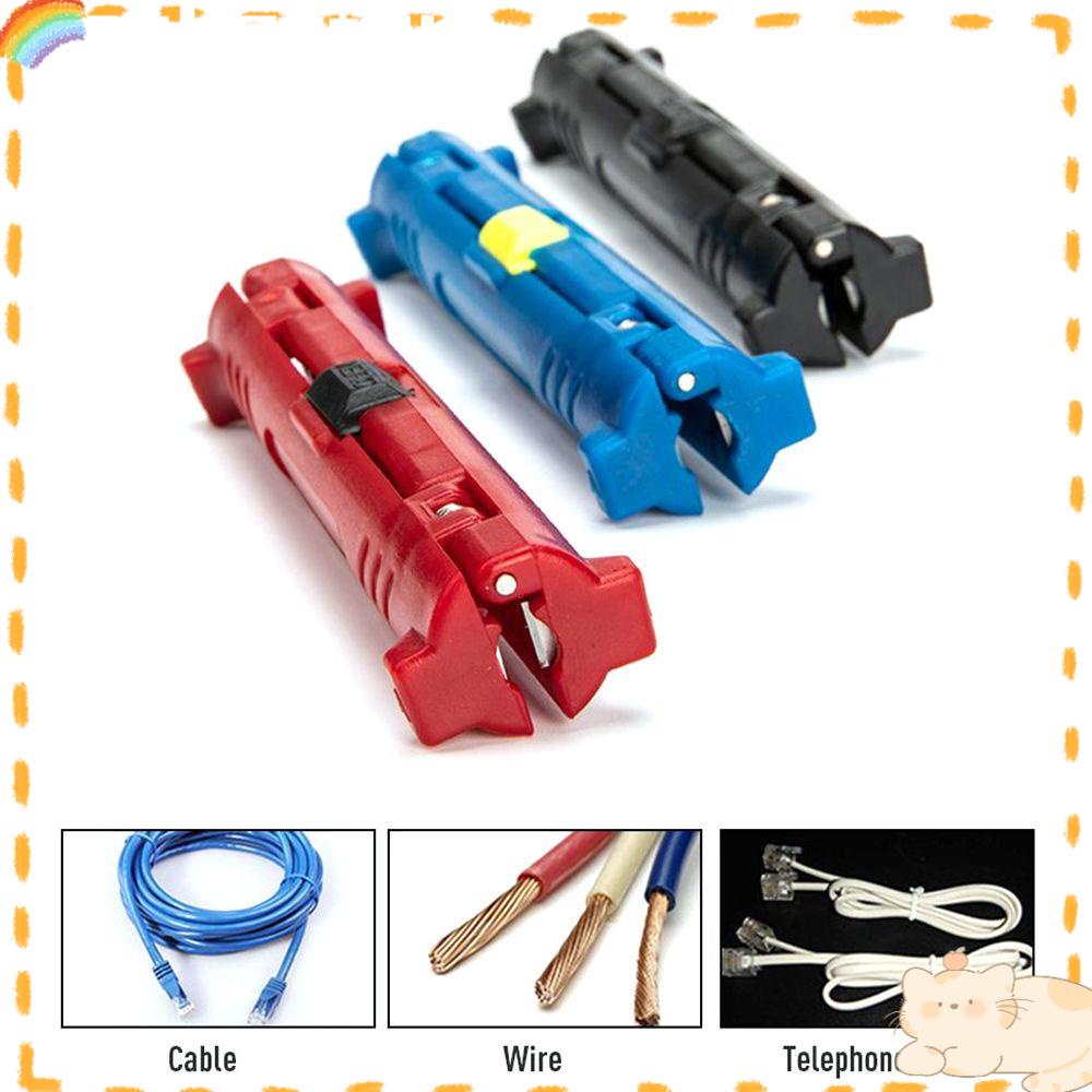 Solighter 2pcs Tang Kabel Kawat Stripping Multi Fungsi|Pen Cutter Kabel Kawat