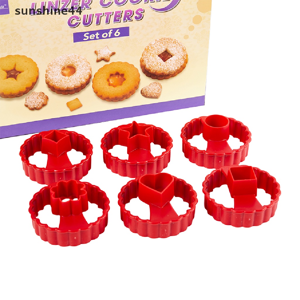 Sunshine 6pcs New al Cookie Cutter Cake Decorag Fondant Pemotong Cetakan DIY.