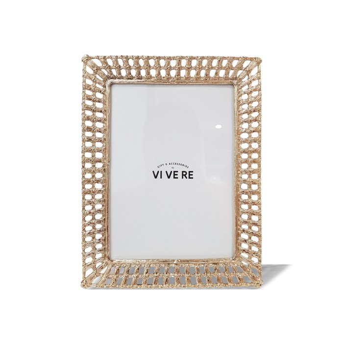Frm Bingkai Foto / Pigura / Vivere Photo Frame Spidery Gold 5X7Inch