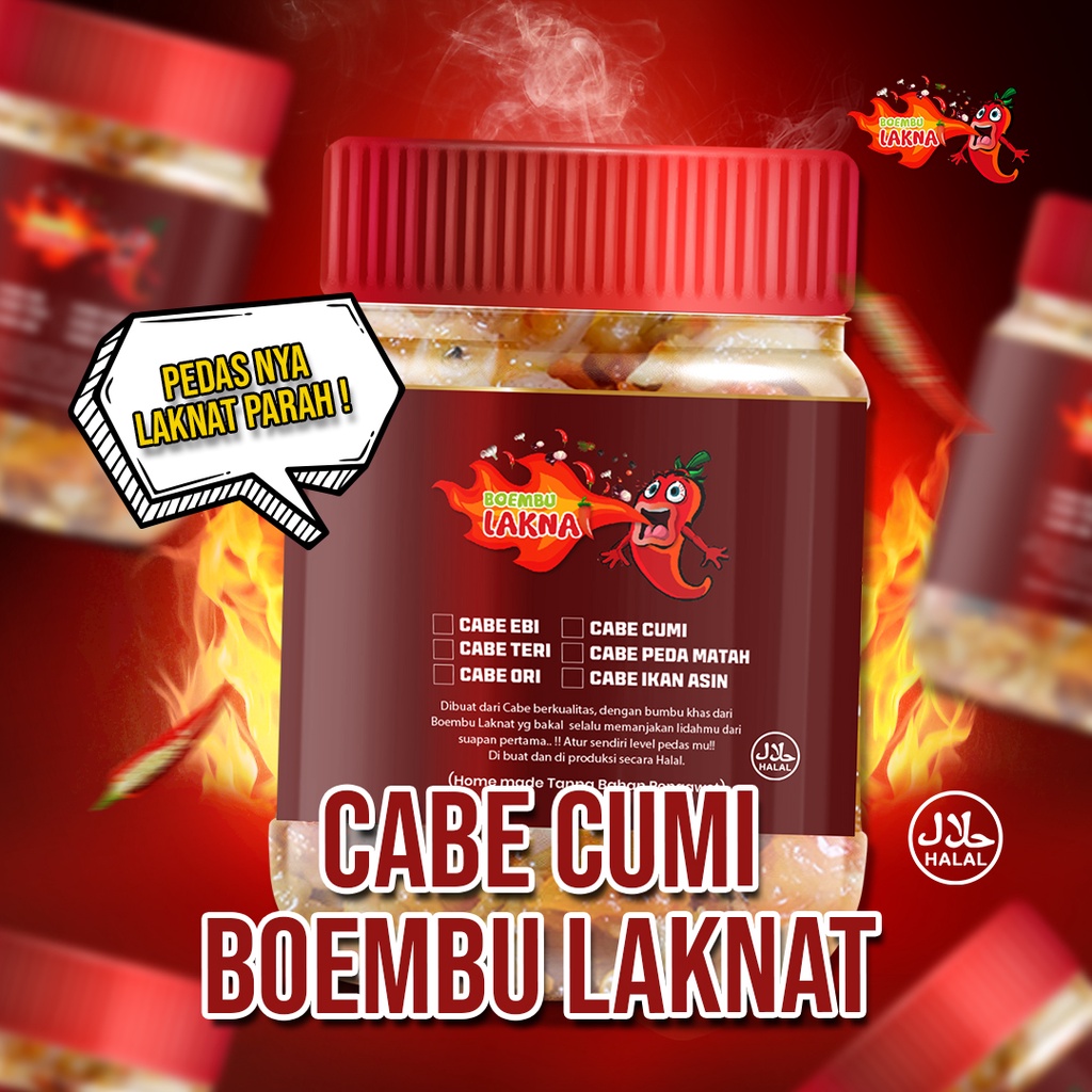 

CABE CUMI BOEMBU LAKNAT | INSTAN VACUM | PEDES MANTUL - 200 GR