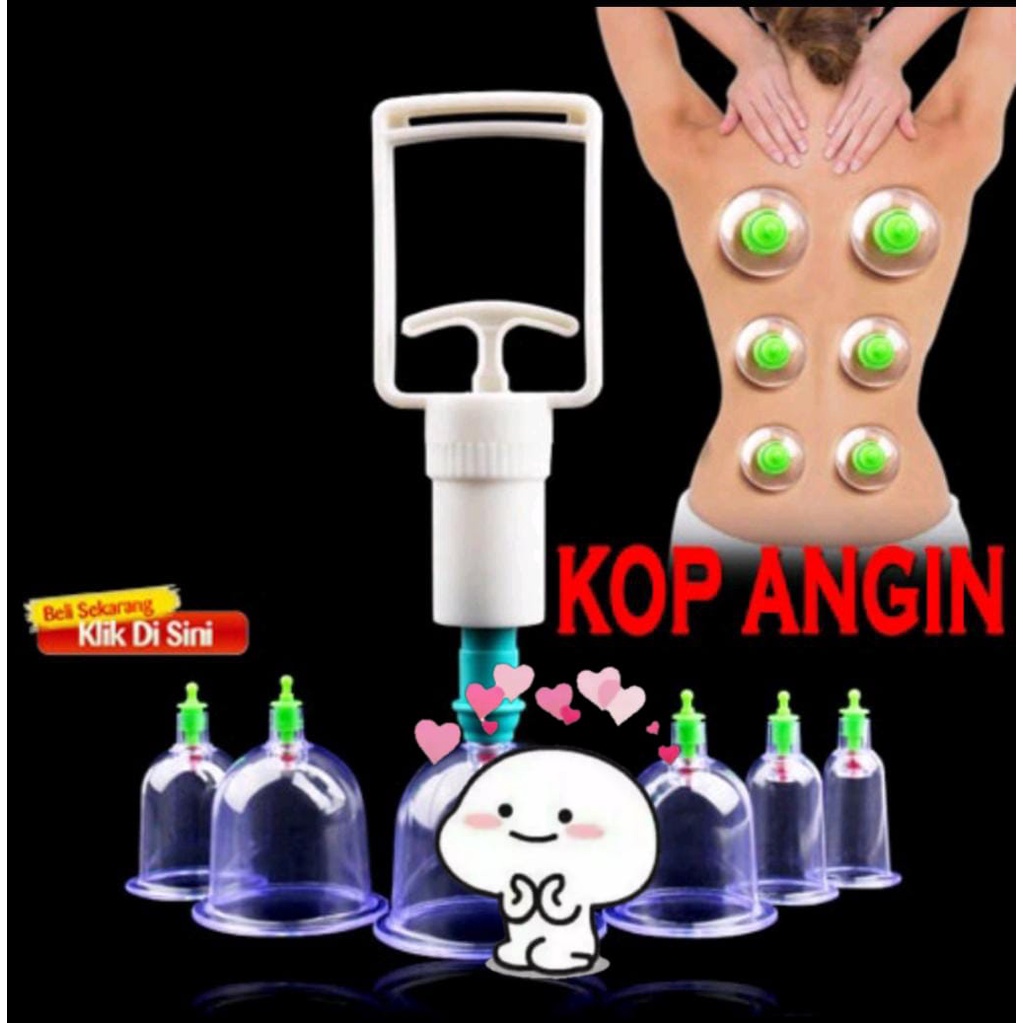 Kop Angin Bekam Lengkap Isi 6 Cup Mengobati Masuk Angin dan Kesehatan Badan