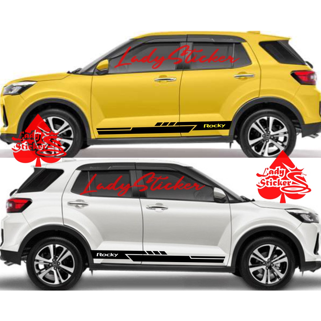terlaris cutting sticker mobil rocky sticker mobil daihatsu rocky