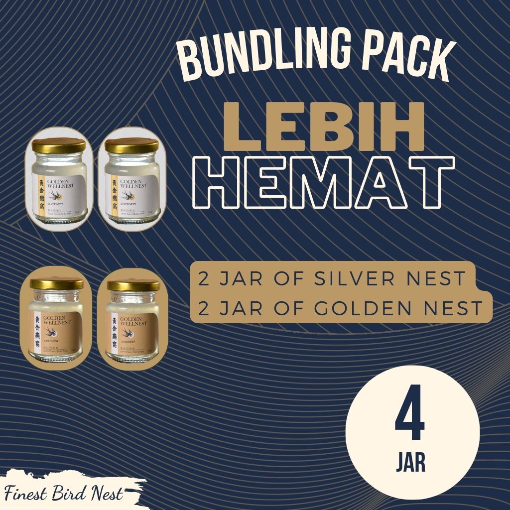 

BUNDLING PACK 4 JAR SARANG BURUNG WALET GOLDEN WELLNEST