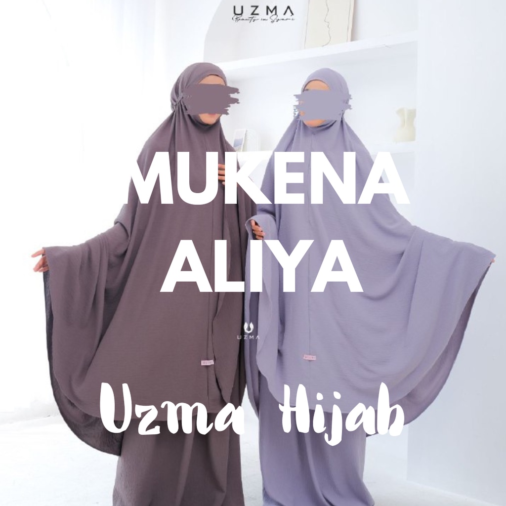 Mukena Aliya Pray set By Uzma hijab | Mukena Dewasa jumbo crickle airflow