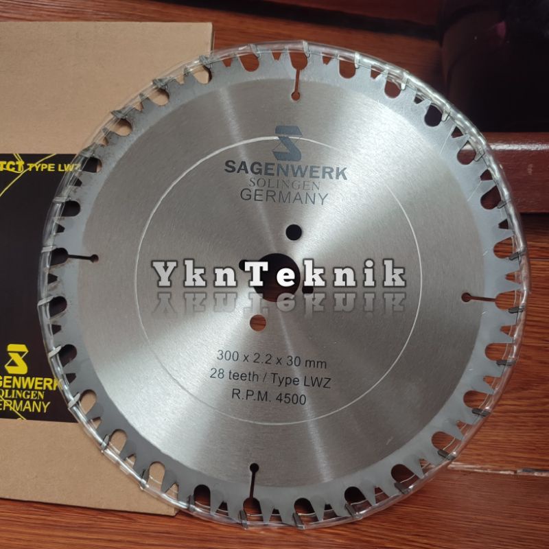 Mata Gergaji kayu 12 inch 28 T Sagenwrek Germany Type Tanduk/Gergaji Piring