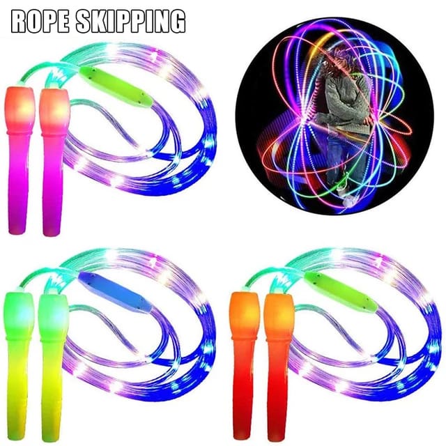 03-Alat Olahraga Tali Skipping LED Viral Lampu Dewasa Adult