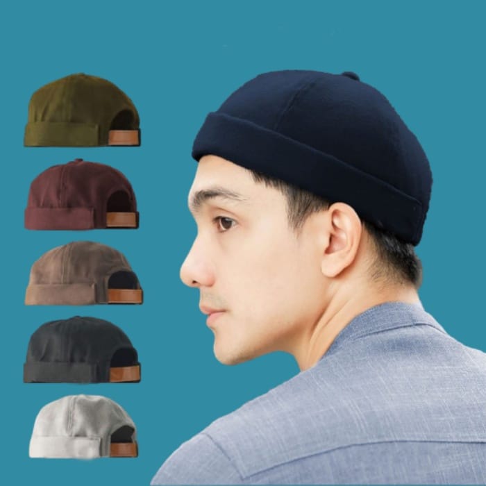 Topi Peci UAS Miki Hat Polos Dewasa / Topi Hijrah Muslim Premium