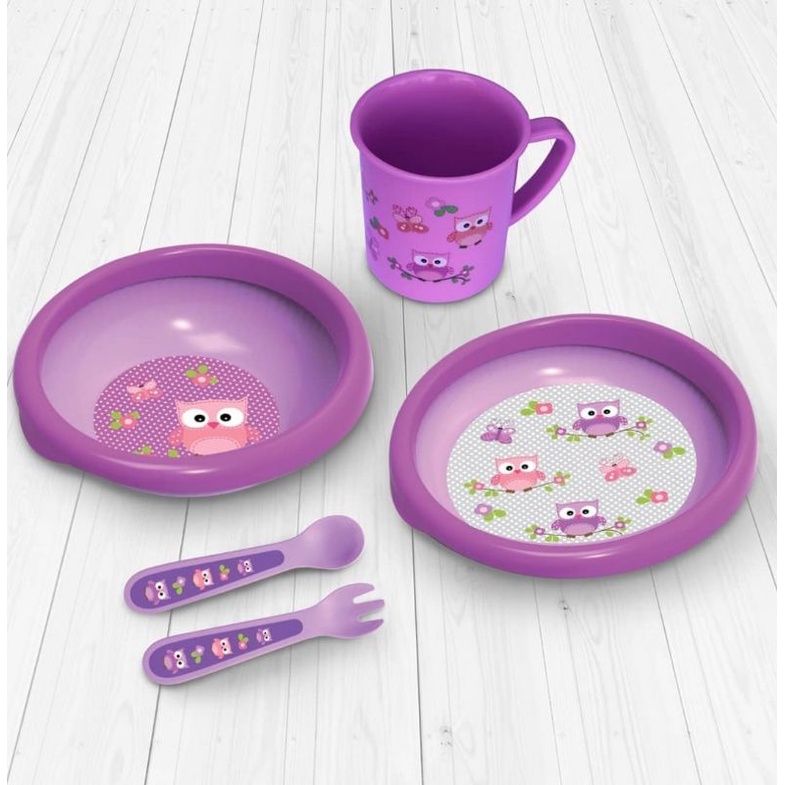 Baby Safe Feeding Set Meal - Perlengkapan Makan Bayi PERALATAN MPASI Fs64 Fs500