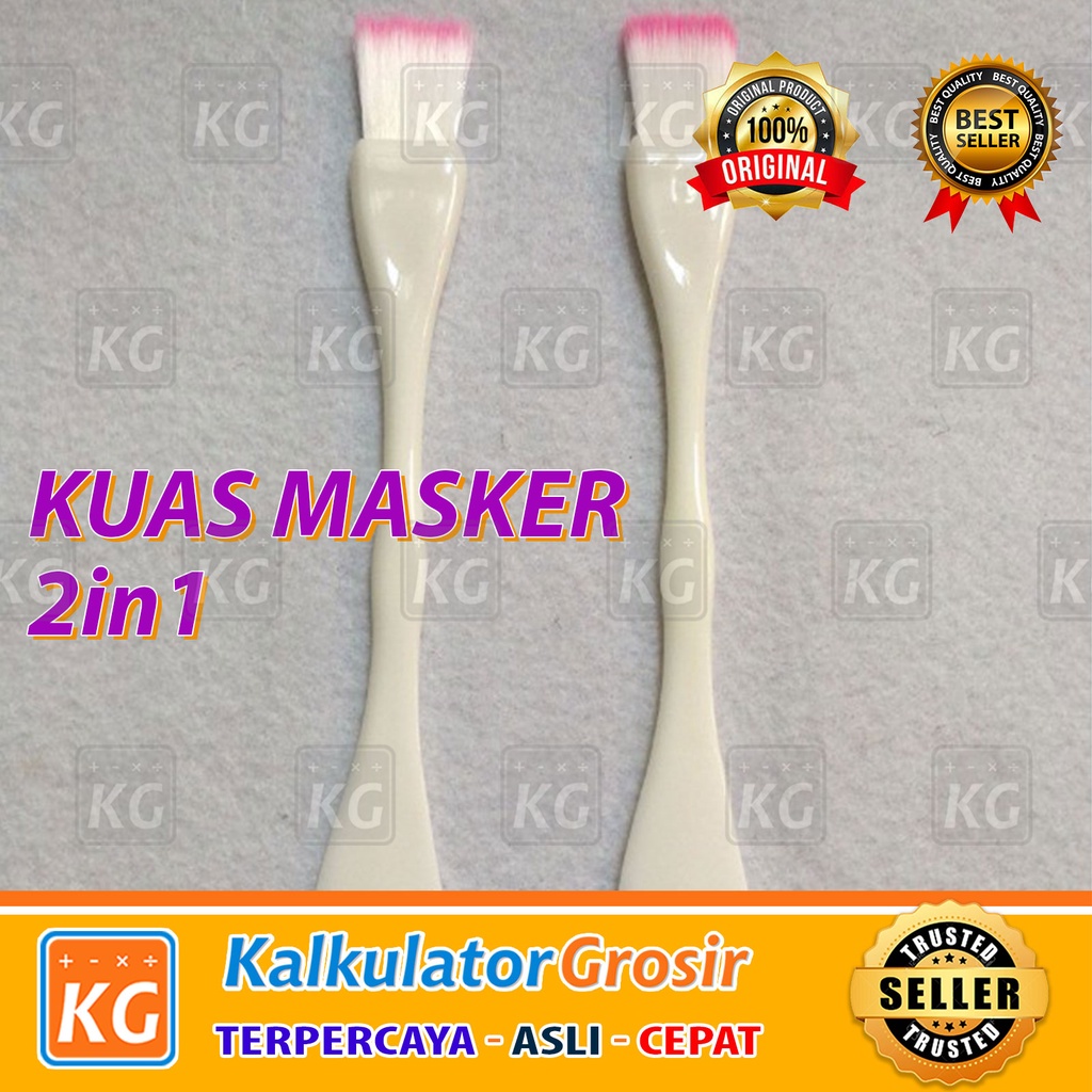 Kuas Masker Wajah 2 In 1 / Facial Mud Mask Brush / Spatula 2 in 1 Warna