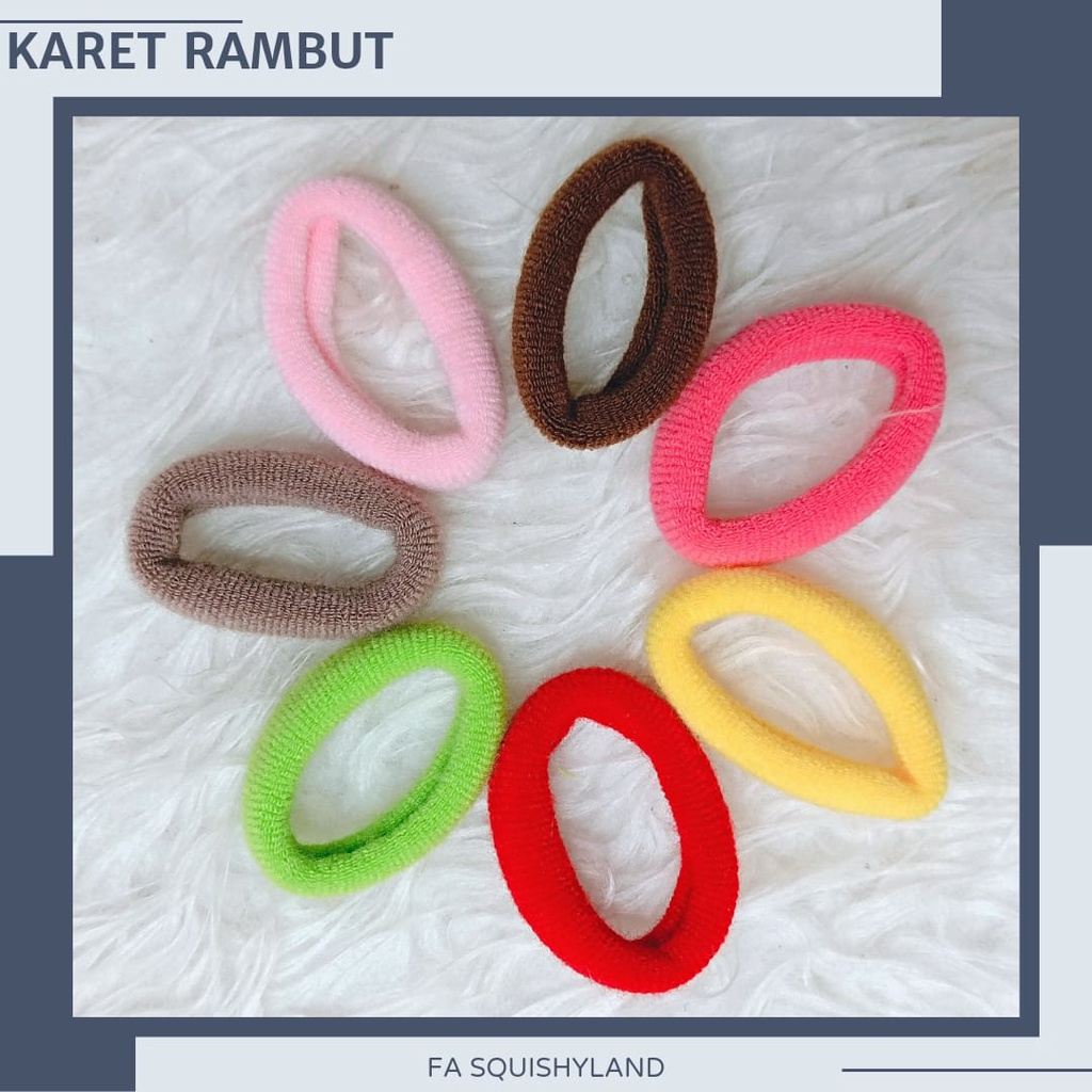Ikat Rambut Ban Warna-Warni 0603