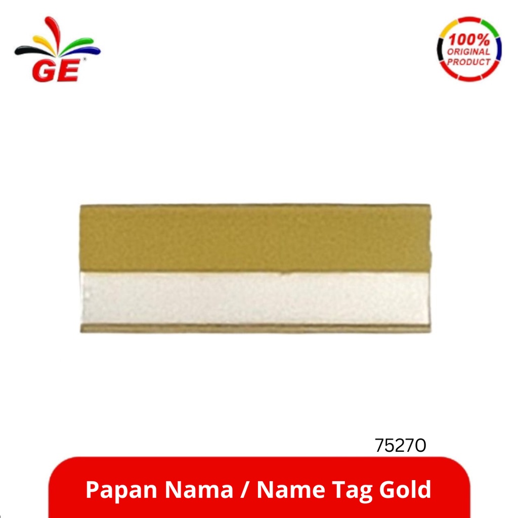 

GE - Papan Nama / Name Tag Gold 75270