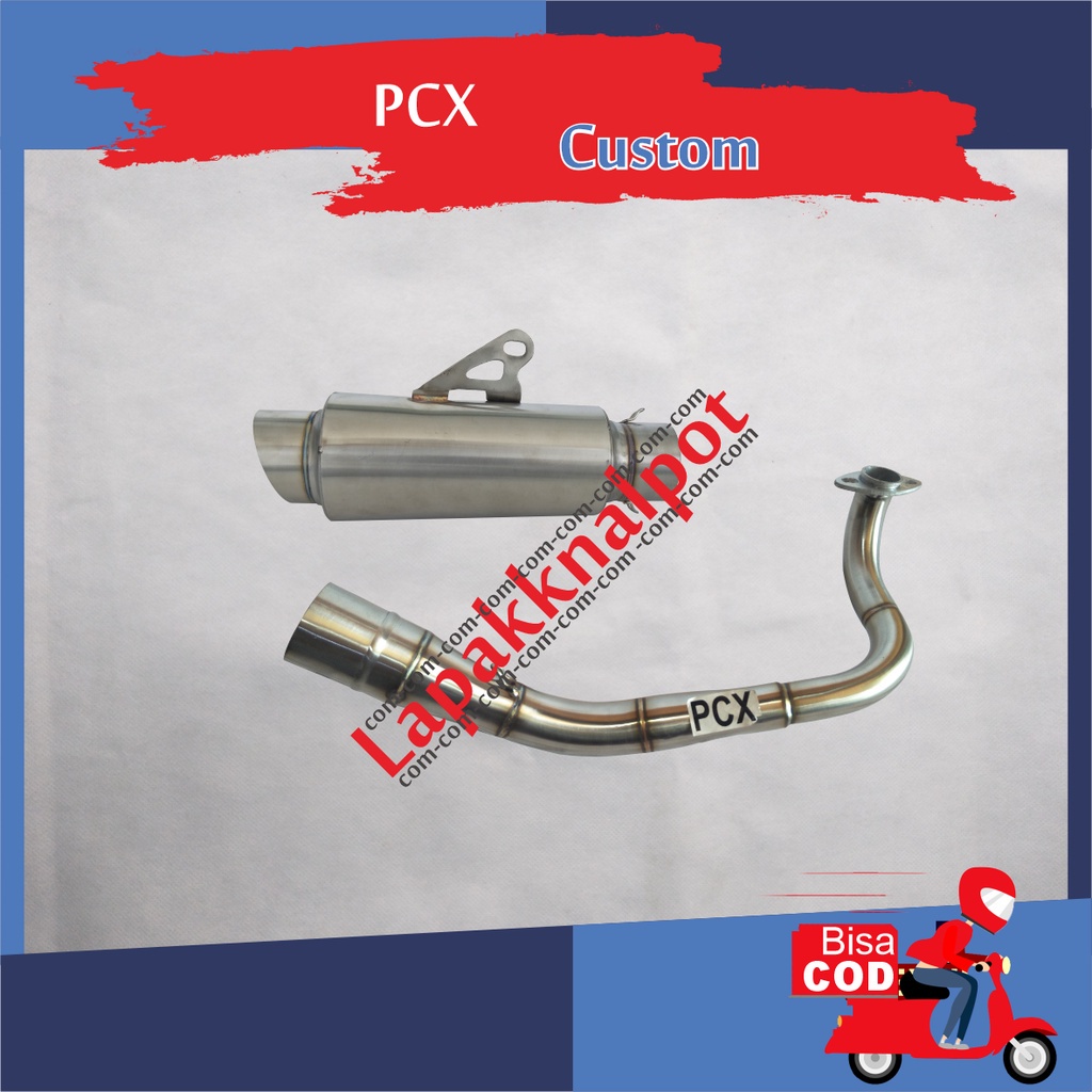 FULL SYSTEM KNALPOT RACING NOB1 TITAN GANTUNGAN PATEN PEMAKAIAN  MOTOR HONDA PCX 150 / PCX 160 NEW -