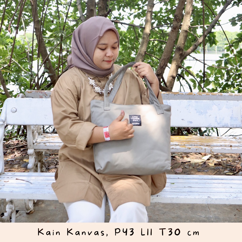 NEVSET TOTEBAG KANVAS BAG CANVAS LOKAL INDONESIA TAS WANITA MURAH SEMARANG GROSIR COD SIS