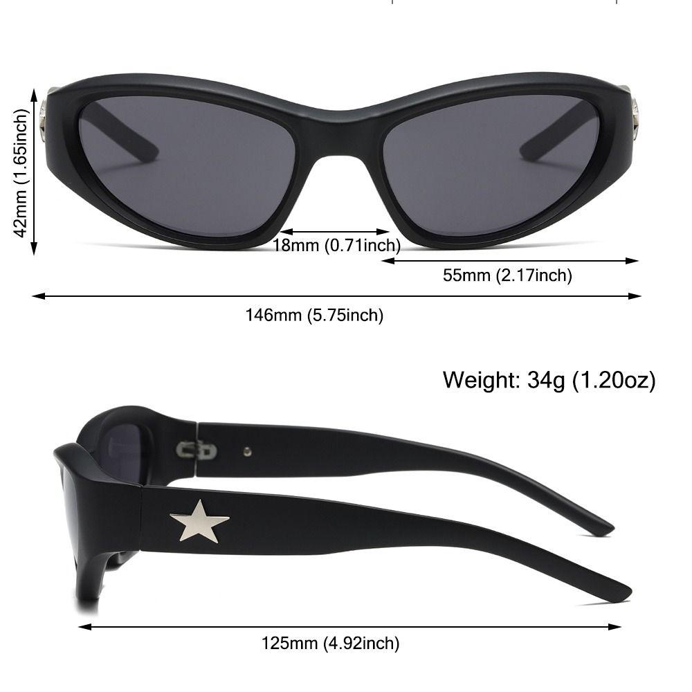 Wonder Wrap Around Sunglasses UV400 Punk Driver Kacamata Eyewear Shades