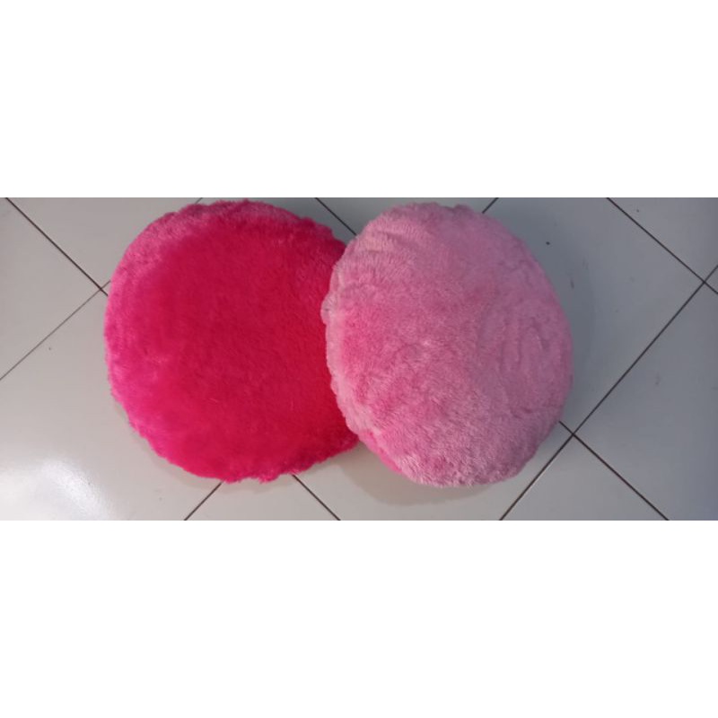 sarung bantal sofa bulat bulu rasfur import 30cm/40cm