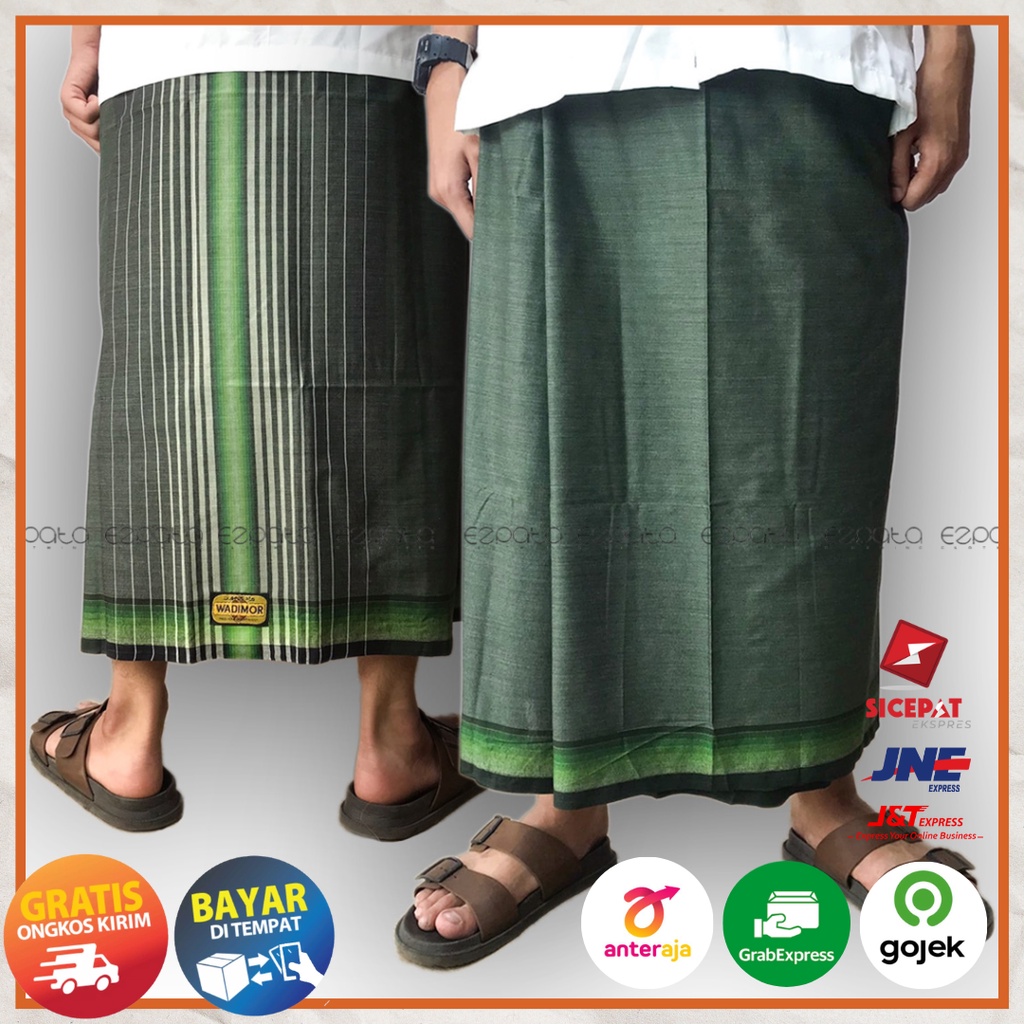 Sarung Tenun Wadimor Gold Motif Garis Polos Warna Perlengkapan Sholat Laki-laki Muslim Dewasa Harga Grosir Murah