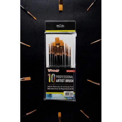 

Brush/Kuas Lukis Butterfly Set isi 10