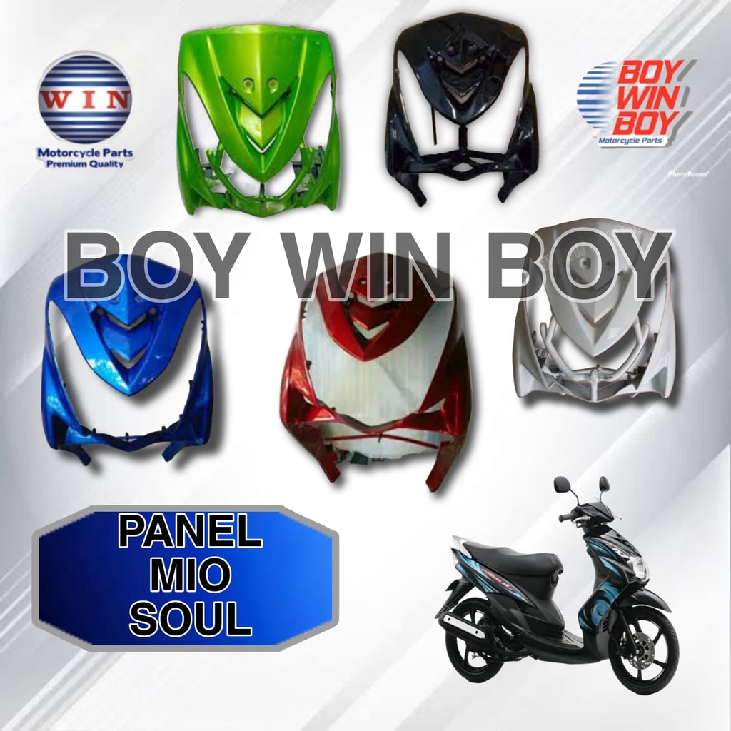 COVER PANEL TAMENG DEPAN MIO SOUL. PANEL MIO SOUL MERK WIN
