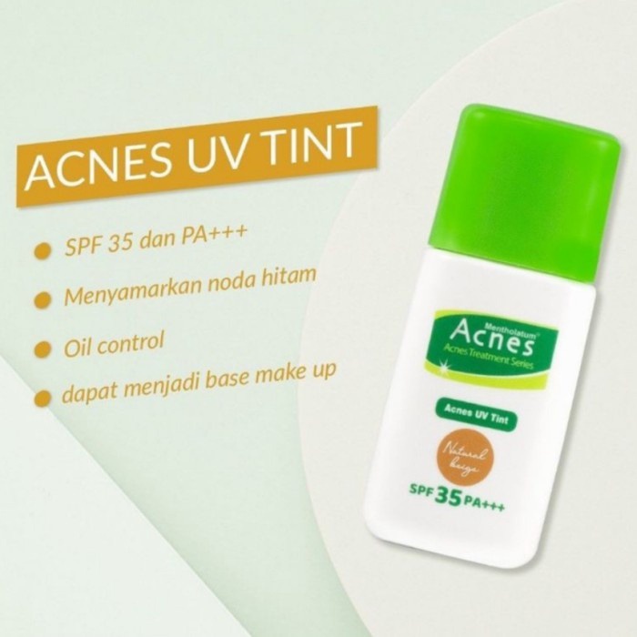 ✿ MADAME ✿ ACNES UV TINT DAILY UV PROTECTION ACNE CARE SPF 35PA+++ VIT E B6 BPOM