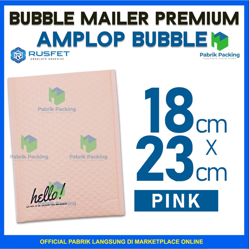 

Amplop Bubble Murah | Bubble Mailler | Polly Bubble Packing Premium Pink Nude 18x23cm Satuan