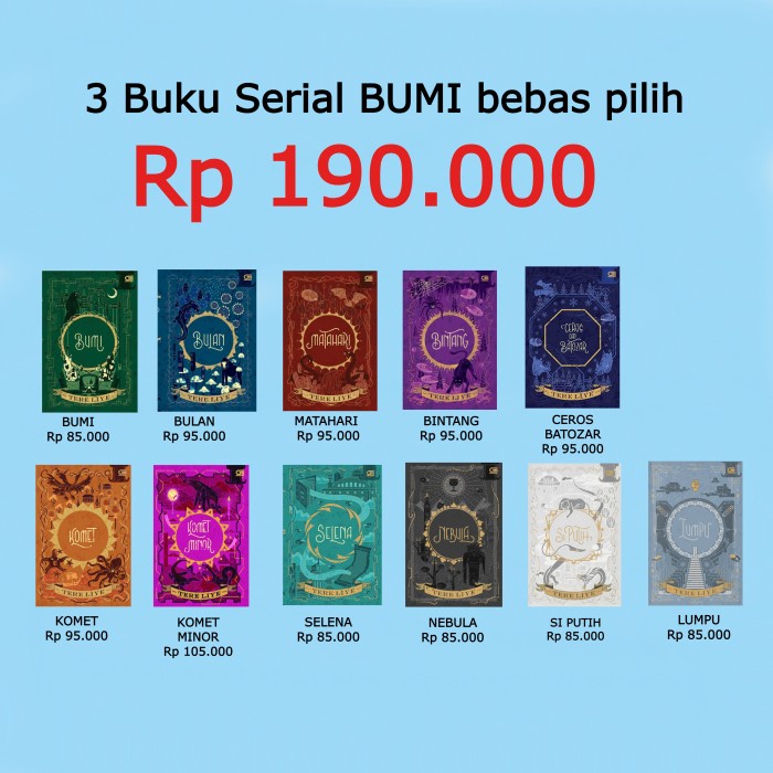 

3 Buku Serial BUMI Bebas Pilih Rp 190.000