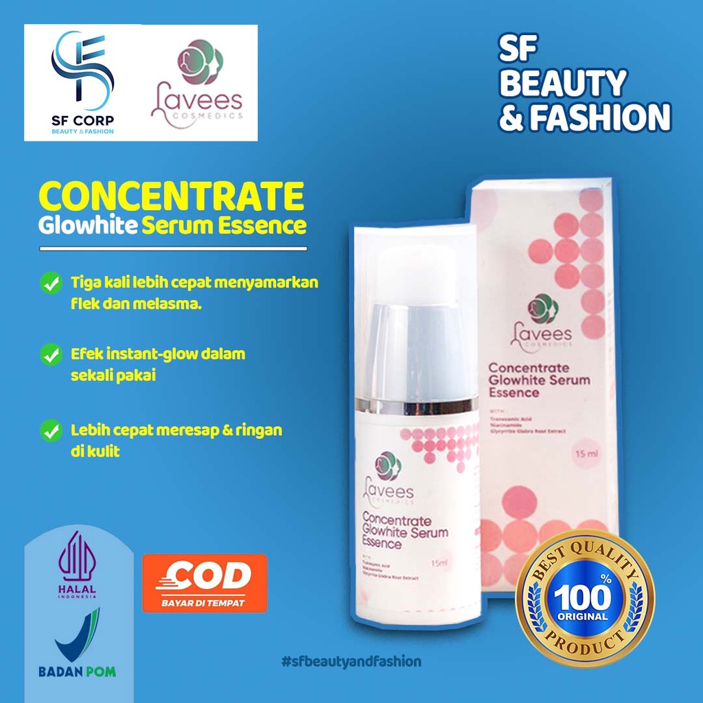Lavees Cosmedics - Concentrate Glowhite Serum Essence [Serum Flek & Melasma]