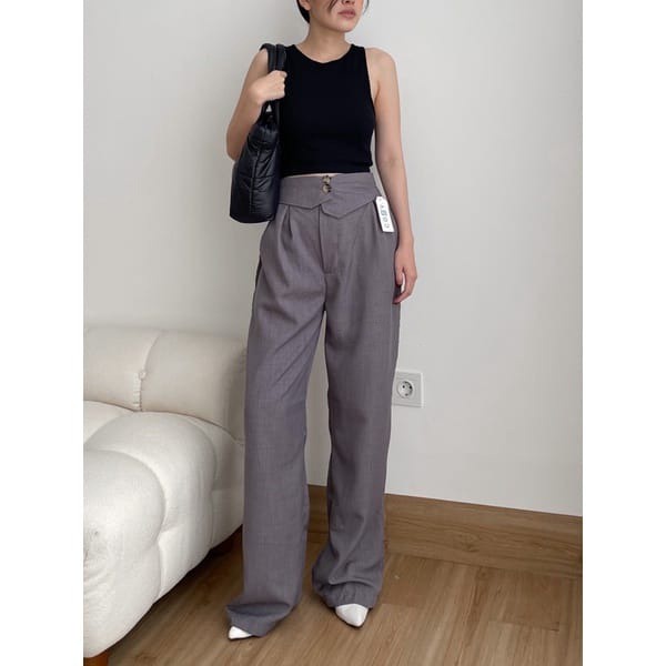 BEFAST - ZEC CELANA PANJANG WANITA SHAKIRA / Nojiya Pant Torino / Fashion kekinian Remaja ABG / Celana Kulot Terlaris / Termurah / Celana Kulot Panjang Hw Trendy / Pakaian Kerja Wanita Casual / Kulot Polos Formal / OOTD Styla Korean Wanita