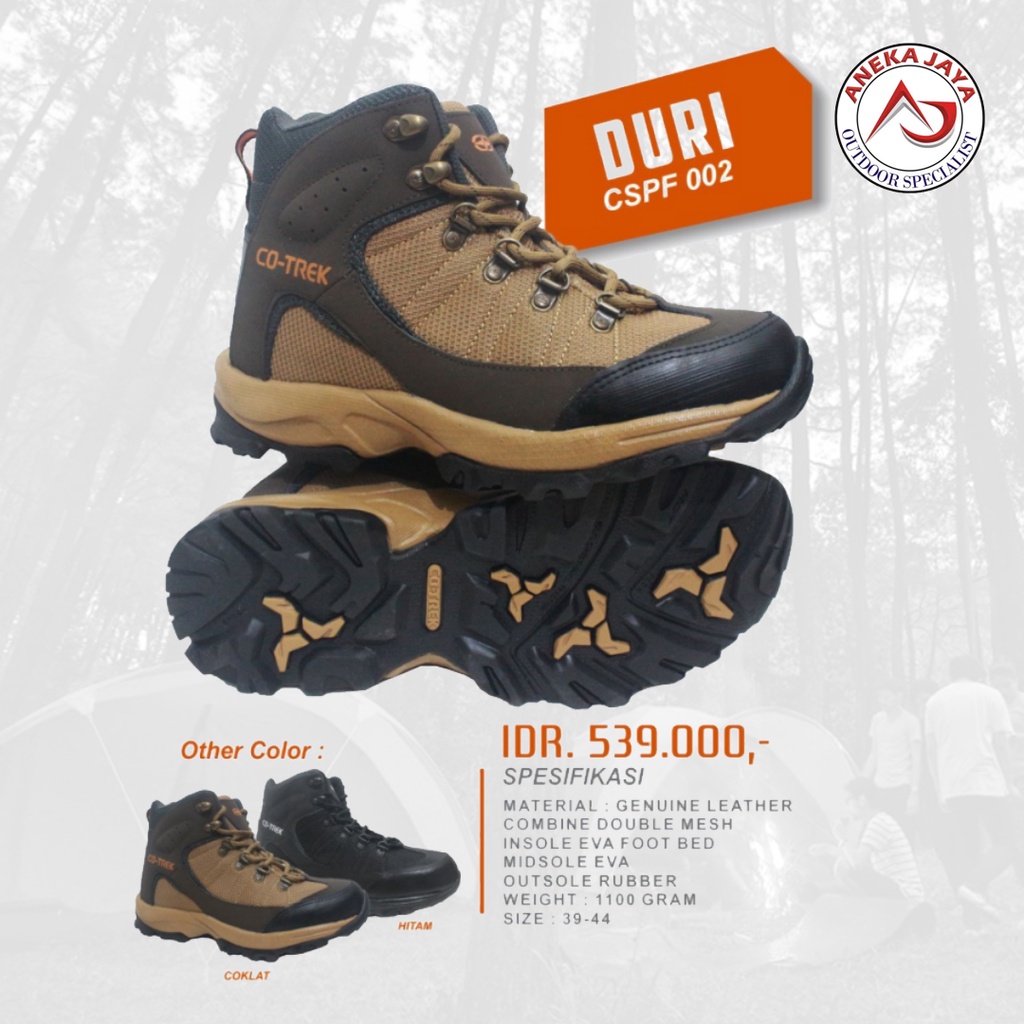 SEPATU HIKING CO-TREK DURI SEPATU MENDAKI