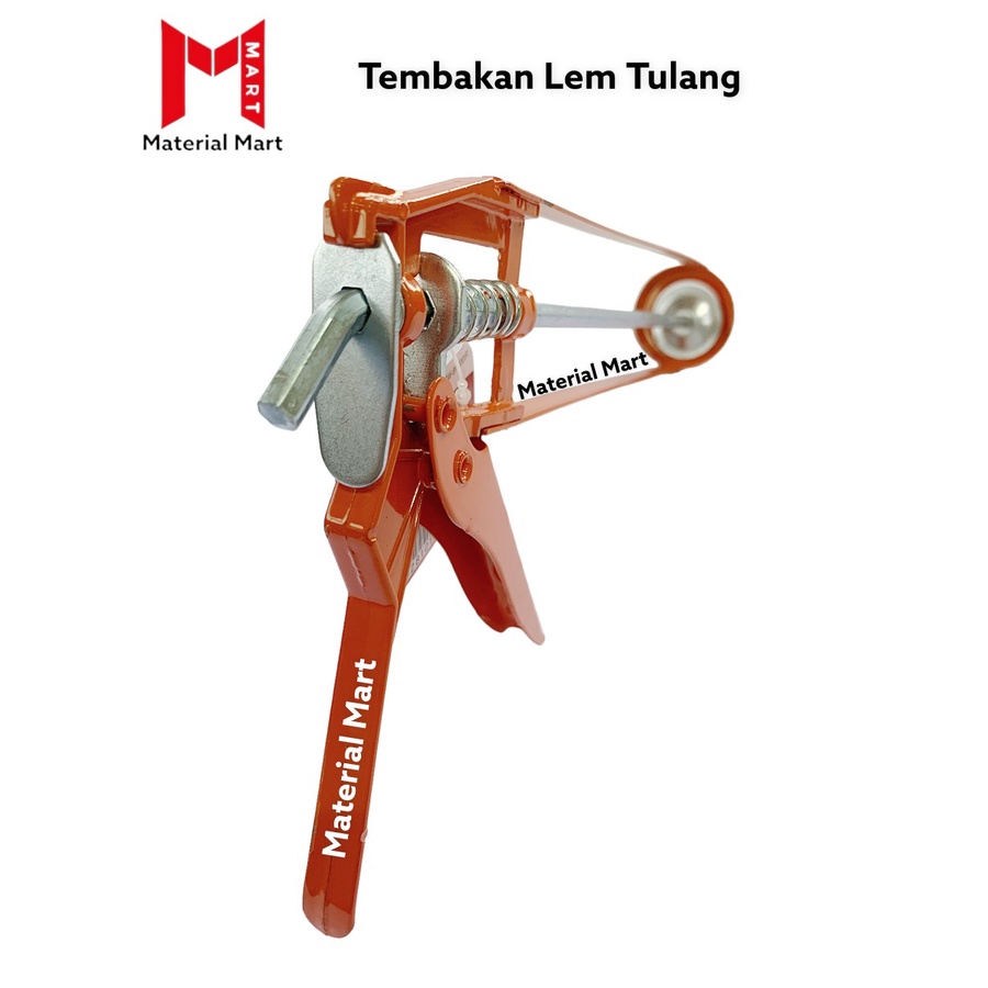 Tembakan Lem Kaca Sealant | Alat Tembak Silikon Tulang | Caulking Gun | Material Mart