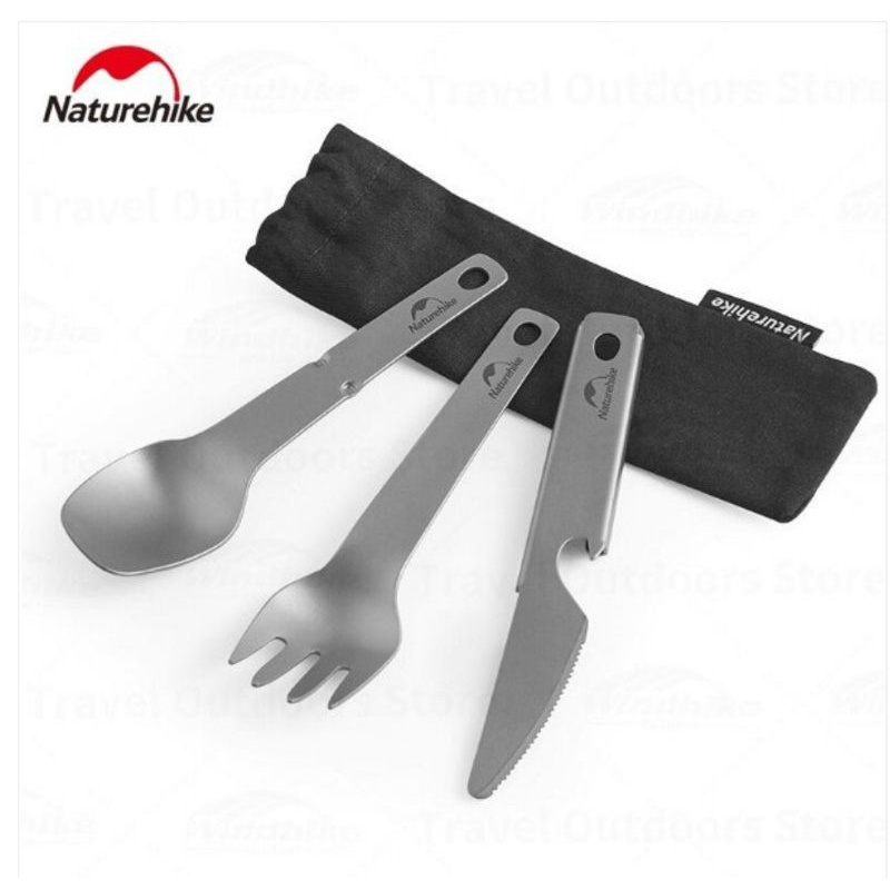 TITANIUM CUTLERY SET TABLEWARE NATUREHIKE CNH22CJ017