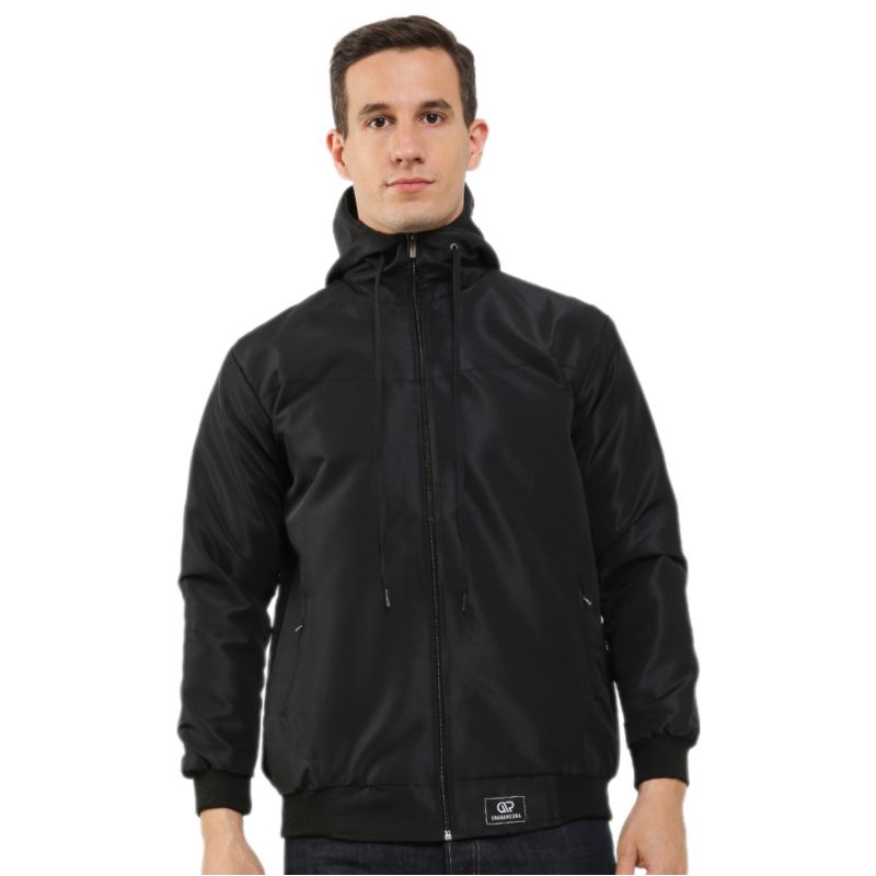 GRAHANGGRA Jaket Hoodie Taslan Polos