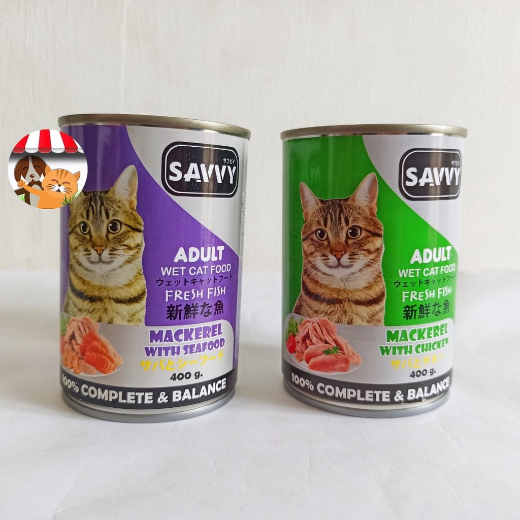 Makanan Kucing Kaleng Savvy 400gr - Savvy Wet Food