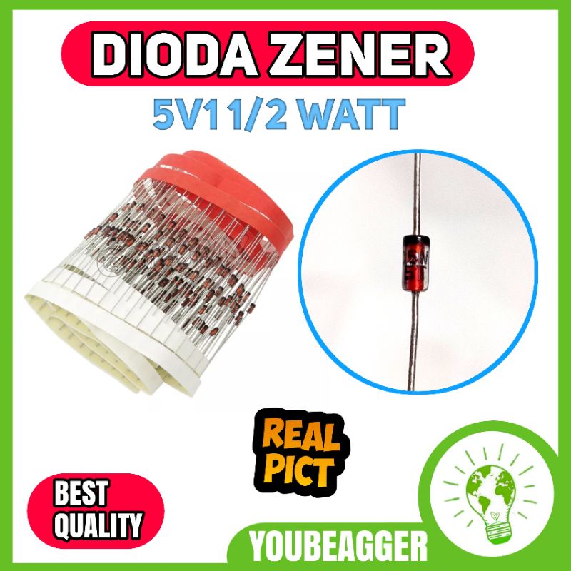 Dioda Zener 5v1 1/2 watt