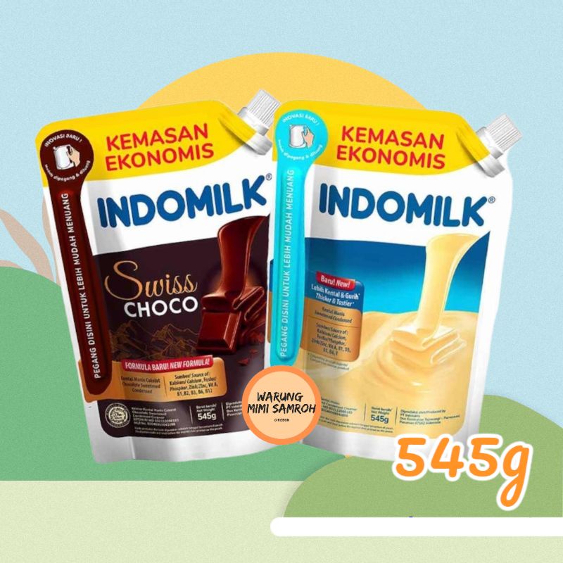 

INDOMILK KENTAL MANIS PUTIH / SWIS CHOCO POUCH 545g