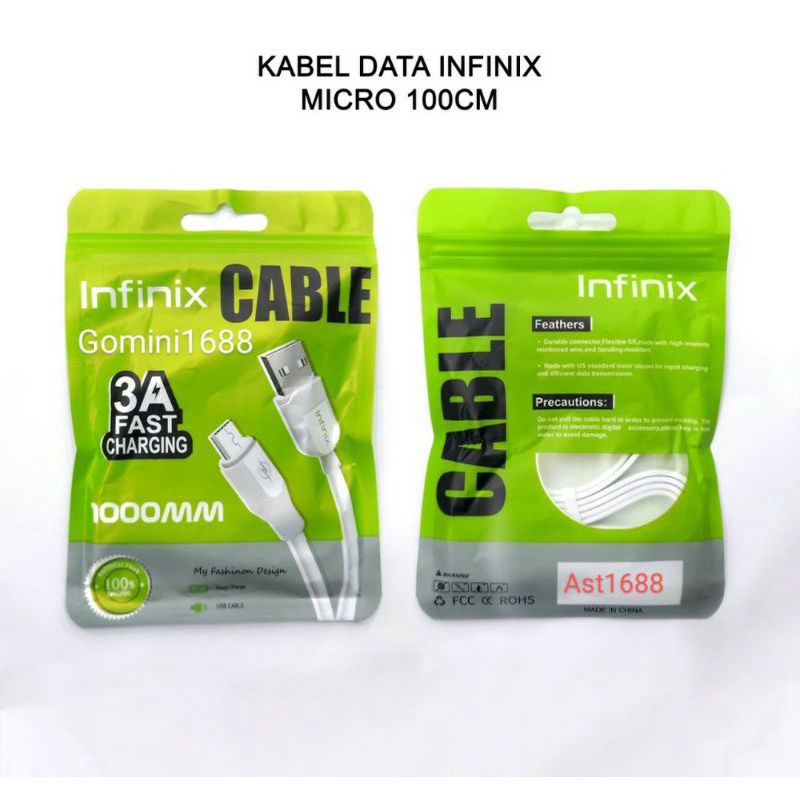 Kabel cas / Data Infinix Micro dan type C Fast Charging