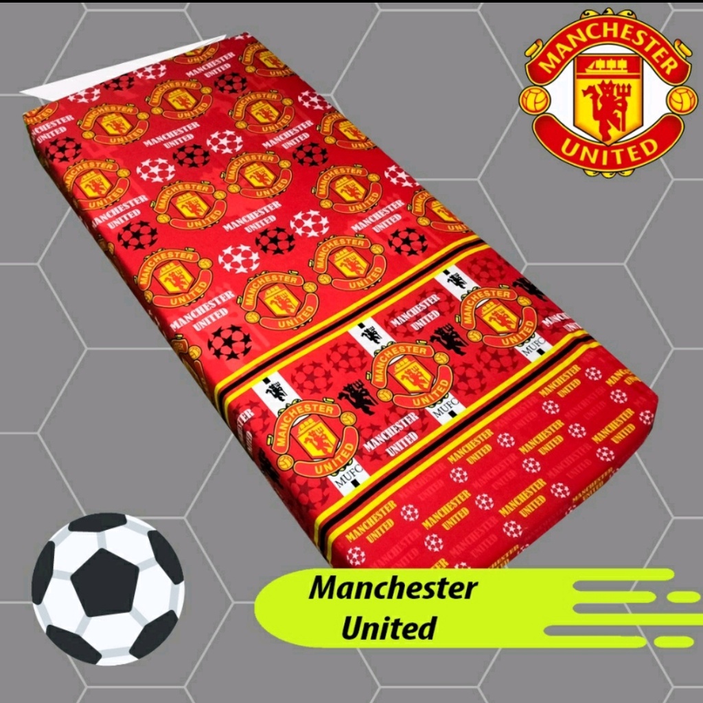 Sprei manchester united, Sprei Bola 120x200, Seprai Murah, Seprai MU 160x200, Seprai No. 3